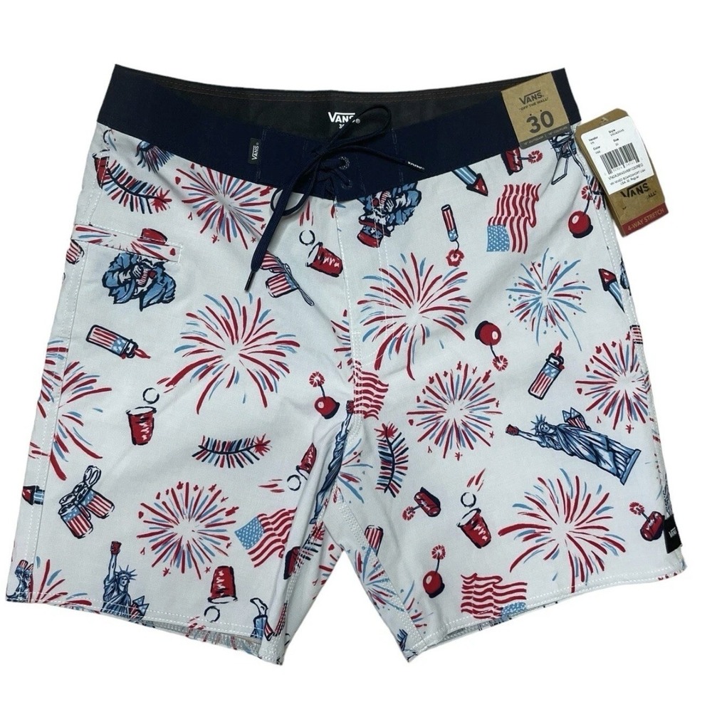 Vans Mens Off The Wall Voyage Trunk Board Shorts Size 32